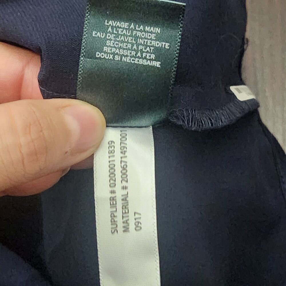 Lauren Ralph‎ Lauren Mini Pencil Dress Navy Lace Short Sleeve Lined Crew Neck 8 - Picture 6 of 10